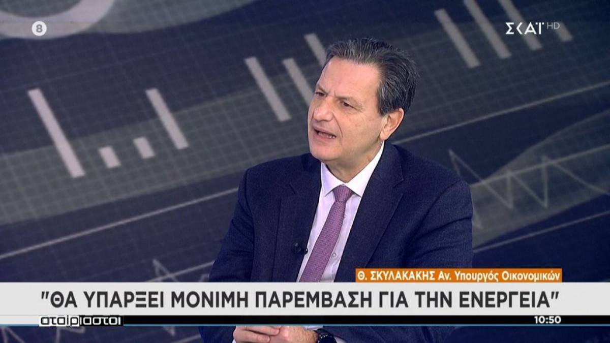 Σκυλακάκης: Μόνιμη παρέμβαση για την ενέργεια-Περιοριστικά μέτρα δεν σημαίνει lockdown