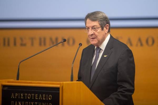 Αναστασιάδης: Δεν αποδεχόμαστε όρους που καθιστούν την Κύπρο τουρκικό υποχείριο