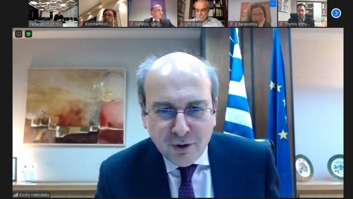 Σύνδεσμος Βιομηχανιών Ελλάδος: Συζήτηση με τον Χατζηδάκη για τα εργασιακά
