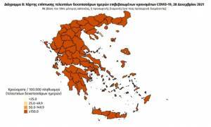 Διασπορά κρουσμάτων: 9.882 στην Αττική, 2.665 στη Θεσσαλονίκη
