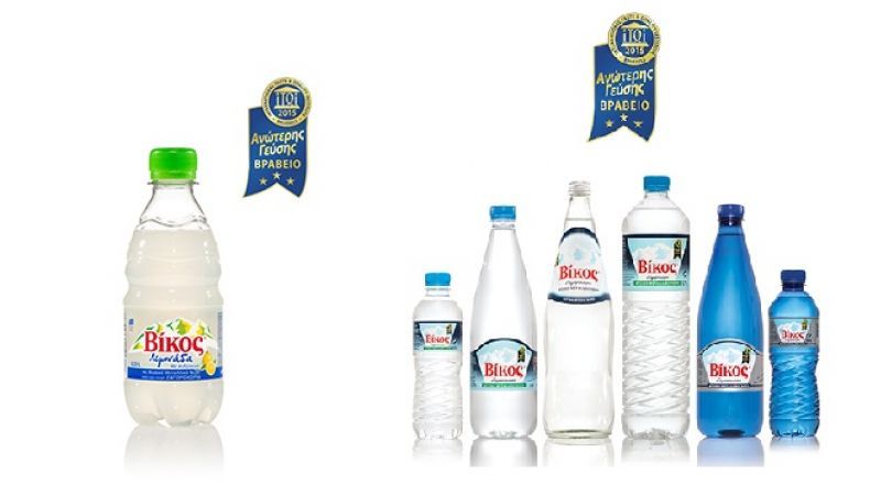 Νέα διάκριση από το International Taste &amp; Quality Institute για τη Λεμονάδα &amp; το Φυσικό Μεταλλικό Νερό της ΒΙΚΟΣ Α.Ε.
