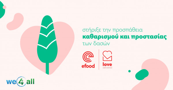 Efood-We4all: Ενισχύουν την προσπάθεια καθαρισμού και προστασίας των δασών