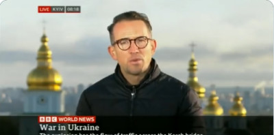 Κίεβο: Η στιγμή της έκρηξης live στο BBC (video)