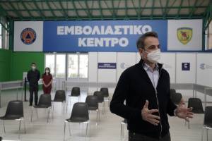 Μητσοτάκης: Εμβολιασμένοι οι άνω των 60 μέχρι αρχές Μαΐου