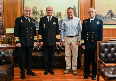 Συνάντηση Παναγιωτόπουλου με τον Αρχηγό των Ναυτικών Δυνάμεων της Ρουμανίας