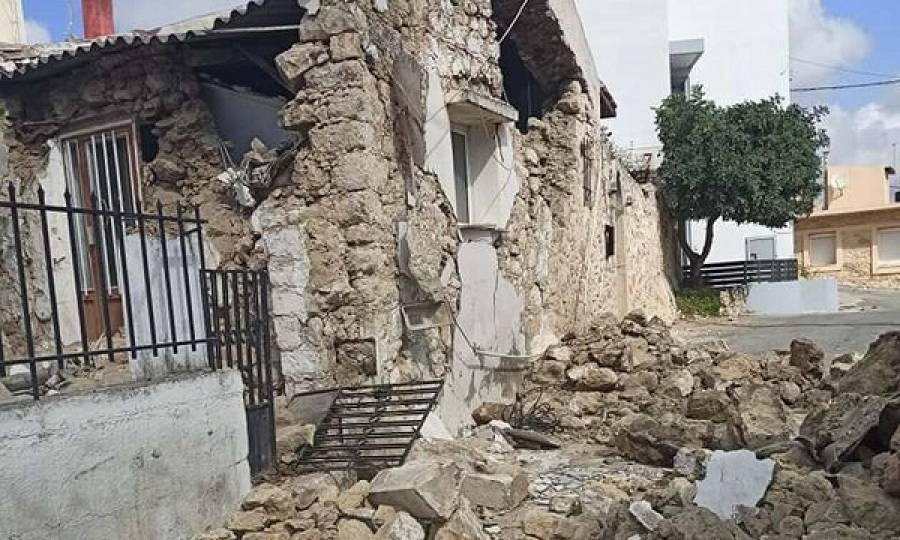 Εδαφική παραμόρφωση 14 εκατοστών από το σεισμό της Κρήτης