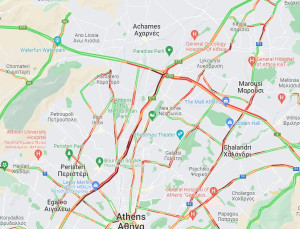 Μποτιλιάρισμα στον Κηφισό μετά από καραμπόλα τεσσάρων οχημάτων