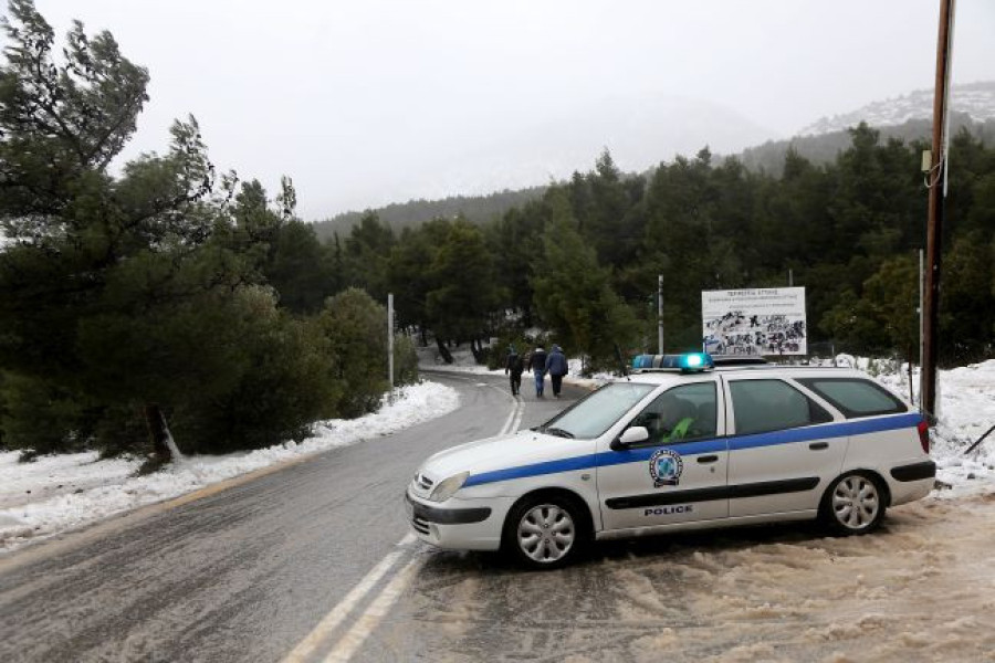 Αποκαταστάθηκε η κυκλοφορία των οχημάτων στη Λεωφόρο Πάρνηθας-Το κλειστό κομμάτι
