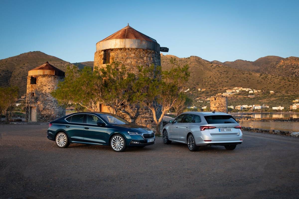 Η νέα SKODA OCTAVIA Grand Coupe φωτογραφημένη στην Κρήτη
