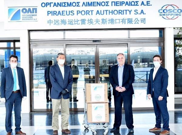ΟΛΠ: Δωρεά 4.000 χειρουργικών μασκών στο Νοσοκομείο «ΜΕΤΑΞΑ»