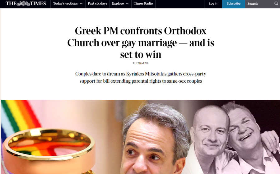 Διεθνής τύπος για Μητσοτάκη: Τα ομόφυλα ζευγάρια τολμούν να ονειρεύονται