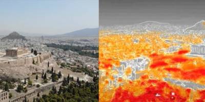 «Φλέγεται» το οδόστρωμα στην Αθήνα-Πάνω από 55°C η θερμοκρασία εδάφους