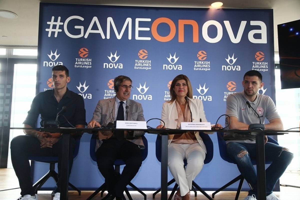NOVA και Euroleague επέκτειναν τη συνεργασία τους ως το 2023