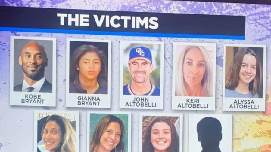 Κόμπι Μπράιαντ: Ταυτοποιήθηκαν τα εννέα θύματα της τραγωδίας