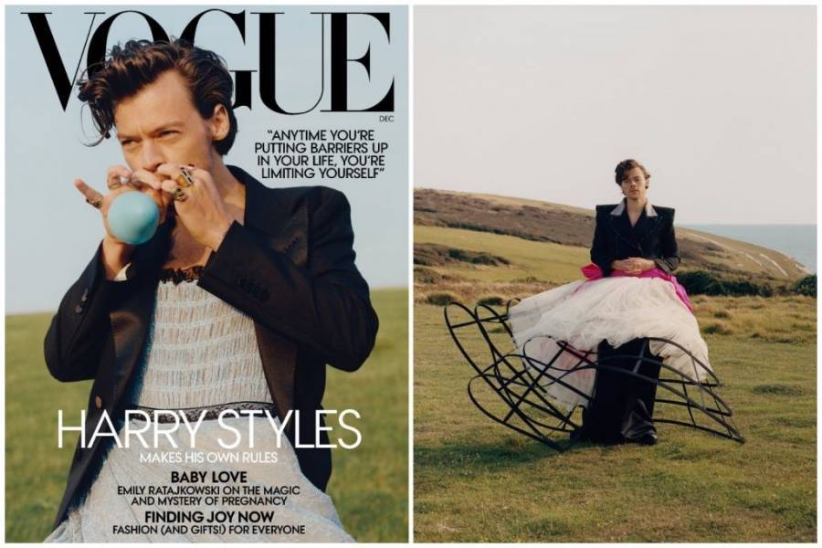 Χάρι Στάιλς: Γίνεται το πρώτο ανδρικό εξώφυλλο της Vogue και προκαλεί αντιδράσεις