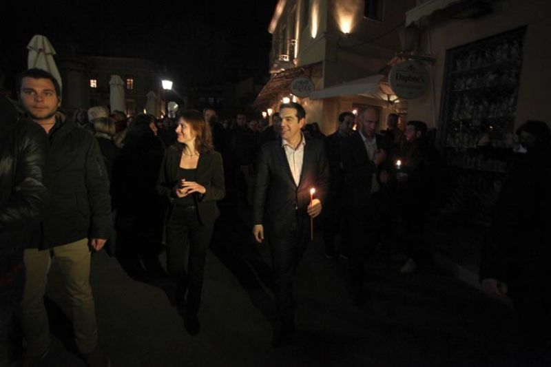 Στην Πλάκα για τον επιτάφιο ο Αλέξης Τσίπρας