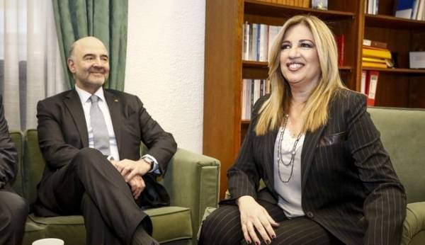 Ετοιμάζει «κατσάδα» στον Μοσκοβισί η Φώφη;