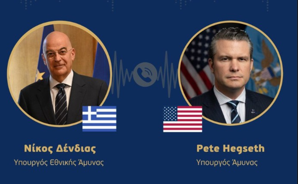 Πρώτη επικοινωνία Δένδια με τον Αμερικανό υπουργό Άμυνας Πιτ Χέγκσεθ