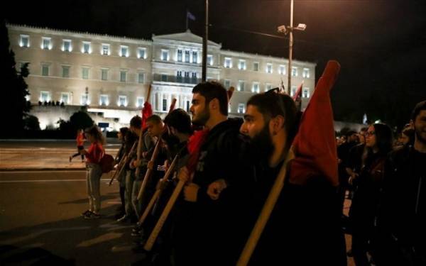 Αντιφασιστική διαδήλωση στο κέντρο της Αθήνας