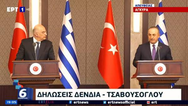 «Καυγάς» Δένδια- Τσαβούσογλου σε απευθείας μετάδοση (video)