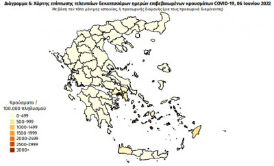 Διασπορά κρουσμάτων: 1.622 στην Αττική, 144 στη Θεσσαλονίκη