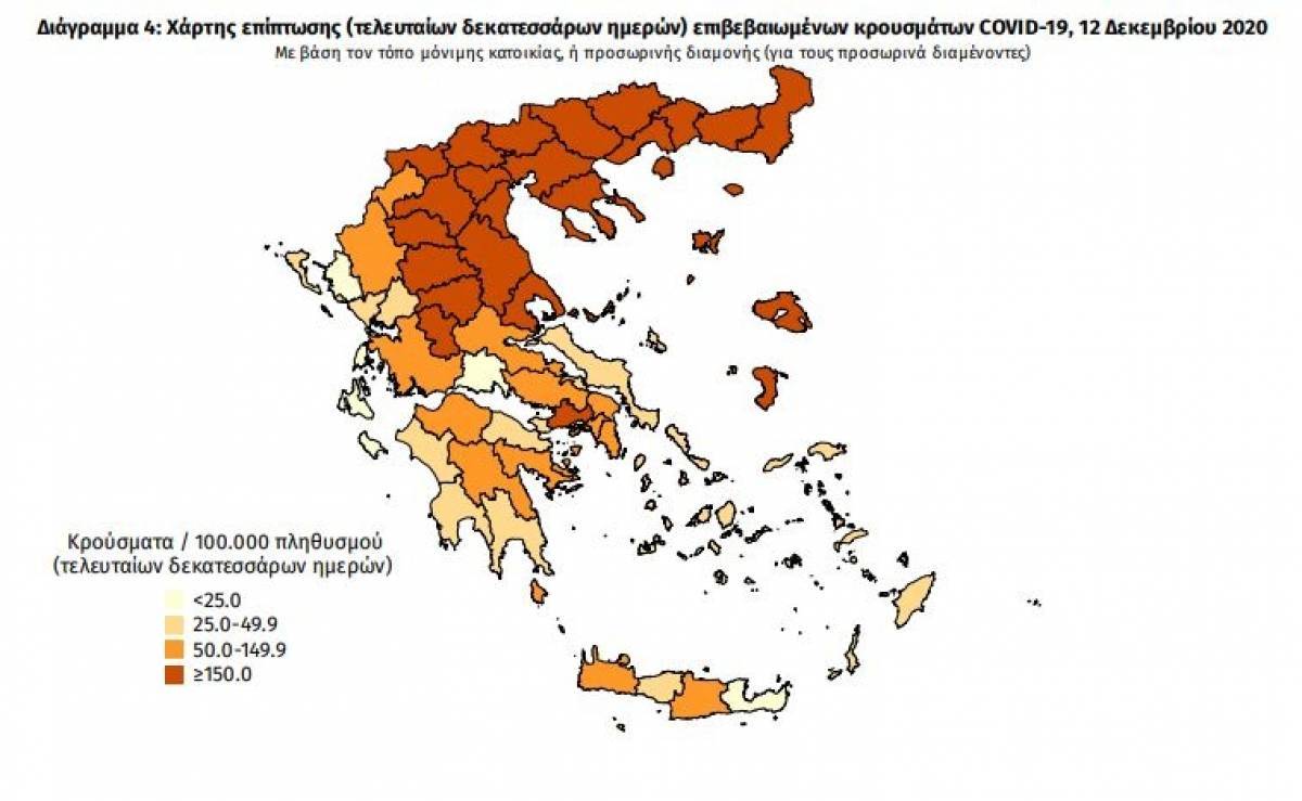 Διασπορά κρουσμάτων: 256 στην Αττική, 248 στη Θεσσαλονίκη