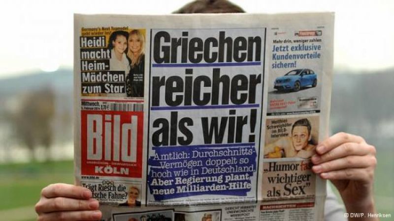Bild: "Οι Έλληνες είναι πλουσιότεροι από εμάς"