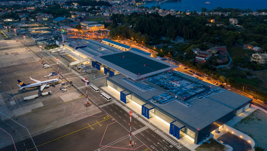 Fraport: Δεύτερη φάση των εργασιών αναμόρφωσης διαδρόμου στο αεροδρόμιο Κέρκυρας
