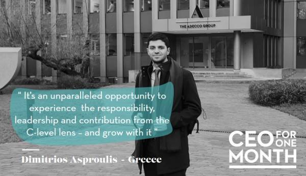 Adecco: Ξεκίνησαν οι αιτήσεις για το πρόγραμμα «CEO for one month» 2019