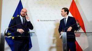 Τρομοκρατική επίθεση στη Βιέννη: Ο Μισέλ στο πλευρό του Κουρτς