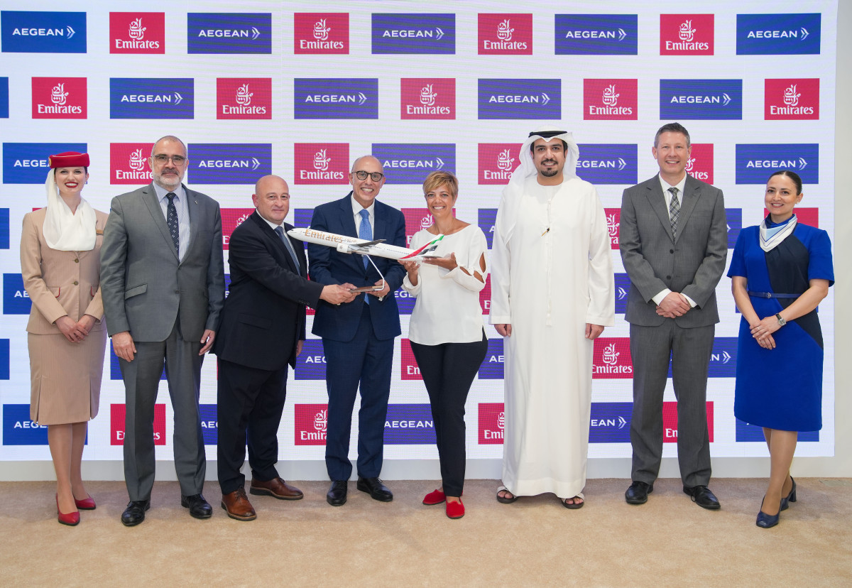 AEGEAN και Emirates διευρύνουν περαιτέρω τη συνεργασία τους
