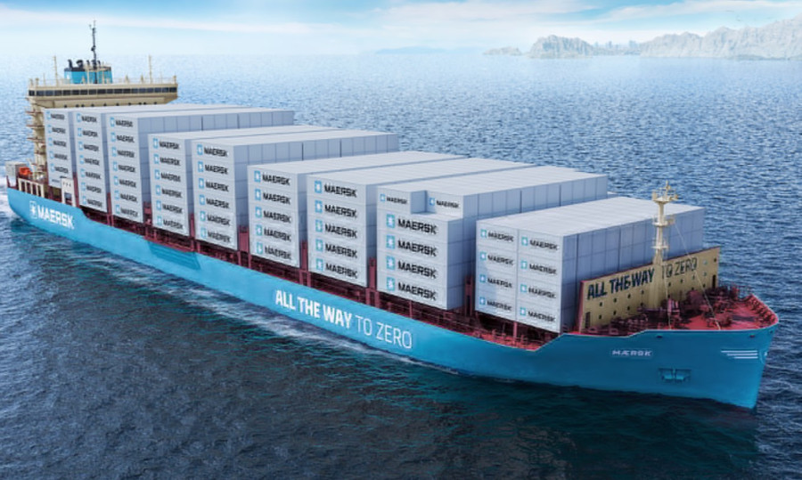 Maersk: Δημοσίευσε εικόνες από το «πράσινο» πλοίο μεθανόλης διπλού καυσίμου