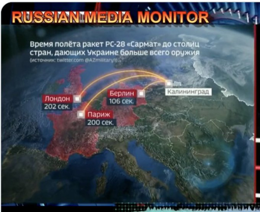 Πυρηνικό... παραλήρημα στη ρωσική τηλεόραση