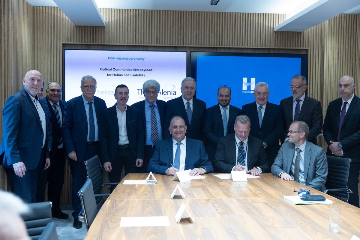 Μνημόνιο Συνεργασίας μεταξύ Hellas Sat και Thales Alenia Space