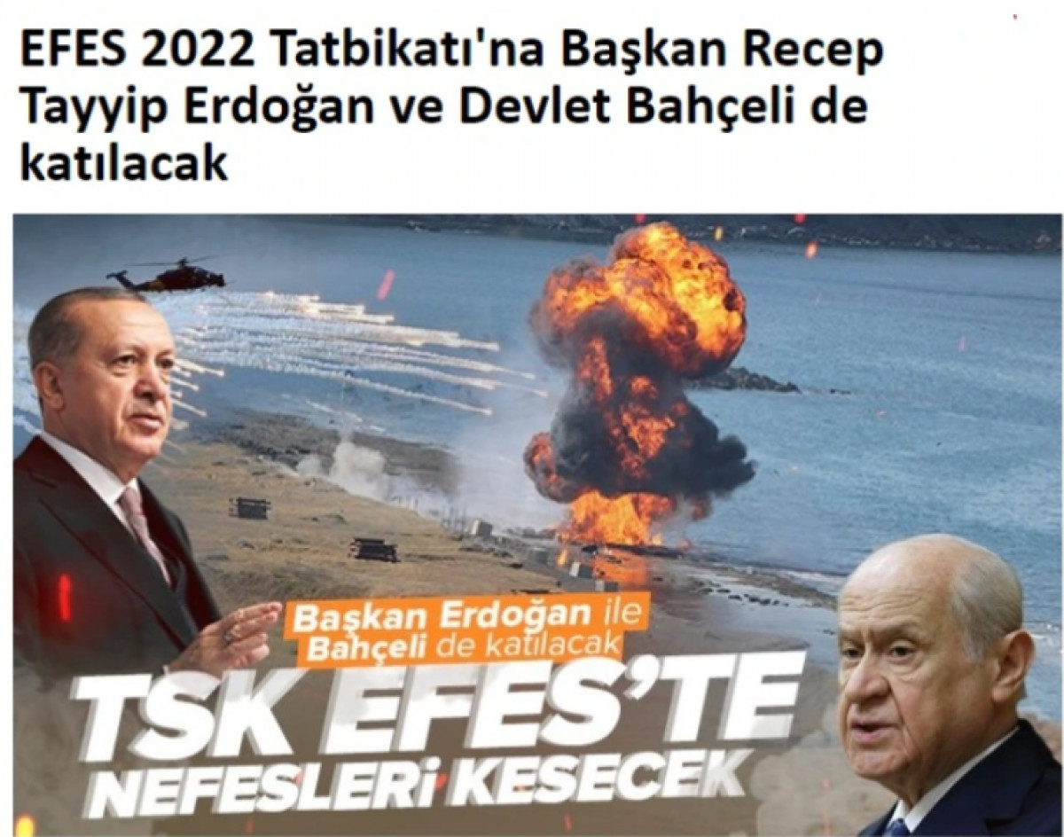 Ερντογάν- Μπαχτσελί μαζί στη Σμύρνη για στρατιωτική άσκηση