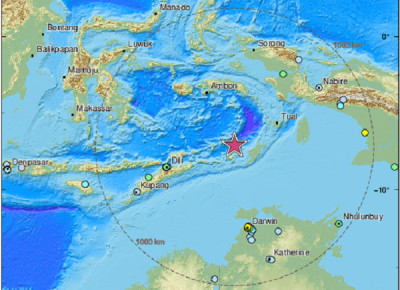 Ινδονησία: Ισχυρός σεισμός 7,6 Ρίχτερ στα νησιά Τανιμπάρ