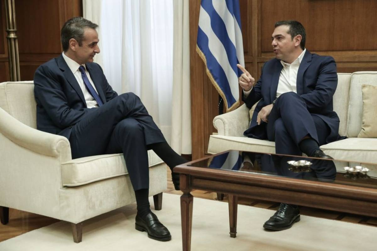 Ξεκίνησε συνάντηση Μητσοτάκη-Τσίπρα για Τουρκία-Ο «on camera« διάλογος