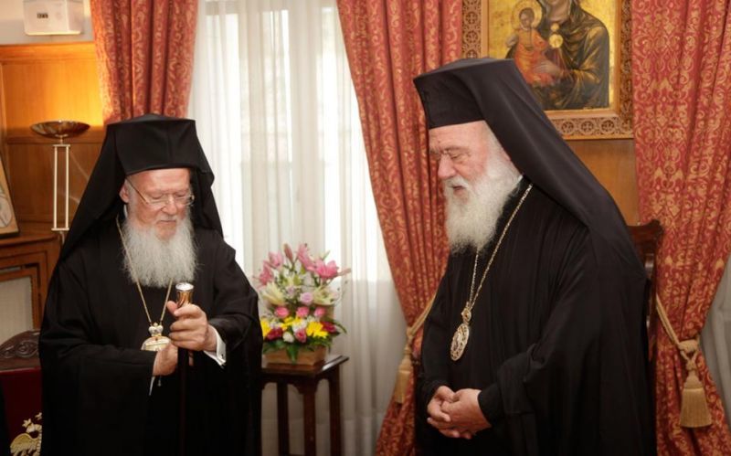 Συνάντηση Βαρθολομαίου-Ιερώνυμου: Η Εκκλησία στο πλευρό του ελληνικού λαού