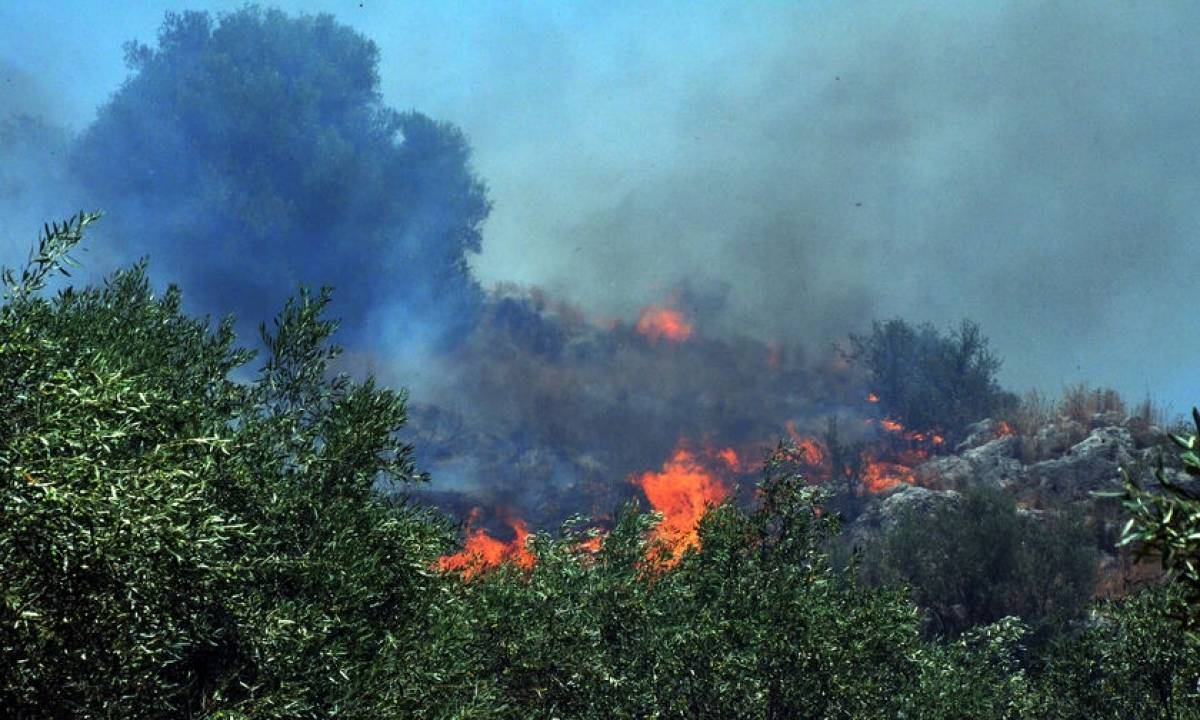 Σε ύφεση η πυρκαγιά στον Κιθαιρώνα