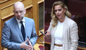 Ένταση στη Βουλή: Ο Κώστας Μπάρκας καταγγέλλει απειλή για ξυλοδαρμό από τη Ραλλία Χρηστίδου