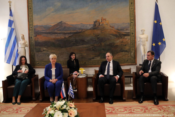 Συνάντηση Πλακιωτάκη-Προέδρου Σλοβενίας: Οι συμμαχίες αντίδοτο για διασφάλιση διεθνούς σταθερότητας