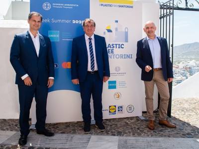 Η Lidl Ελλάς επενδύει 500.000€ στην καμπάνια «Plastic Free Santorini»