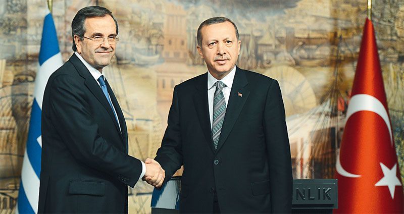 Σε καλό κλίμα η τηλεφωνική συνομιλία Σαμαρά- Ερντογάν