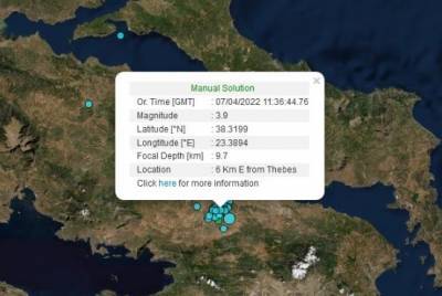 Άλλες δύο σεισμικές δονήσεις στη Θήβα- Ξανά αισθητές στην Αθήνα