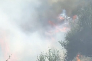 Φωτιά στην Ηλεία: Πλησιάζει σπίτια, τραυματίστηκαν δύο πυροσβέστες