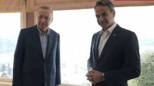 Ολοκληρώθηκε το γεύμα Μητσοτάκη- Ερντογάν στο Μέγαρο Βαχντετίν (video)