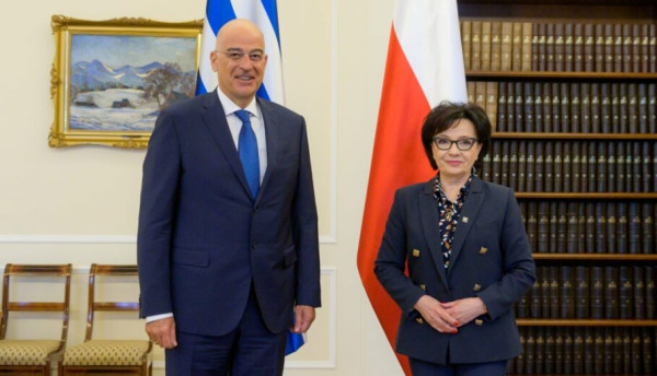 Συνάντηση Δένδια με την πρόεδρο της Κάτω Βουλής της Πολωνίας