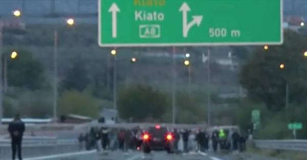 Κλειστό μέρος της Εθνικής Αθηνών-Πατρών- Ένταση με Ρομά