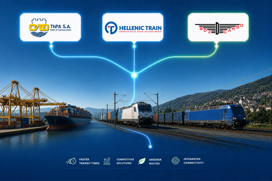 ΟΛΘ: Μνημόνιο συνεργασίας με Hellenic Train και BDZ για την ενίσχυση των συνδυασμένων μεταφορών στη Νοτιοανατολική Ευρώπη