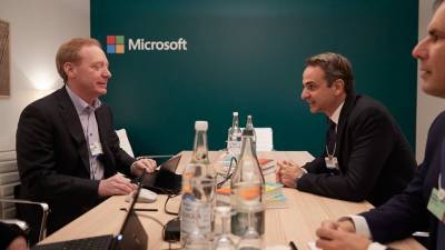 Τι πρότεινε ο Μητσοτάκης στον πρόεδρο της Microsoft